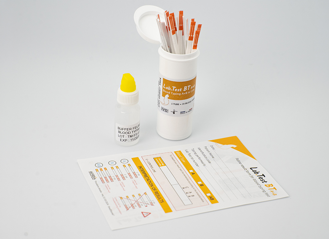 LabTest Blood Typing feline visual